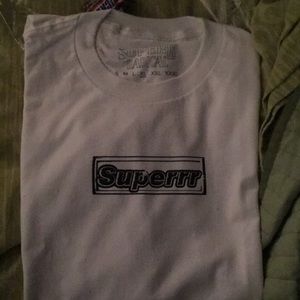 Superradical 'BOX LOGO' TEE [WHITE] XL